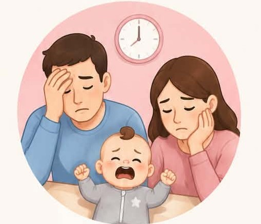 Parents were exhausted