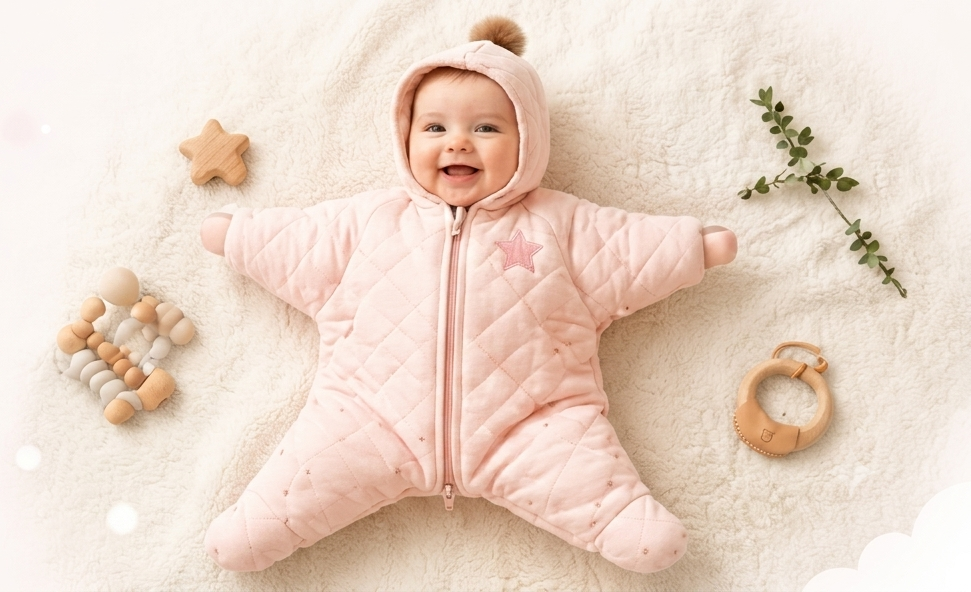 Baby in Pink Star Suit
